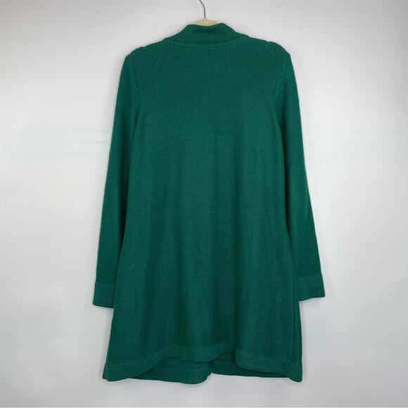 Chadwick green long button down knit cardigan sweater women's size 1X - Picture 2 of 6